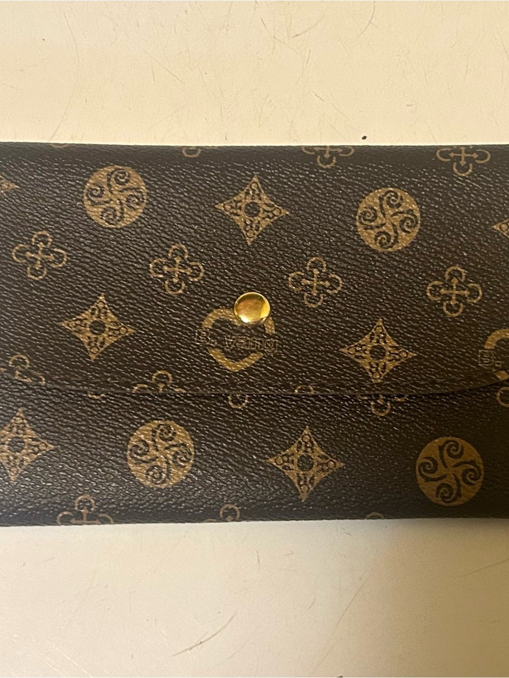 Brown Monogram Snap Wallet Wristlet